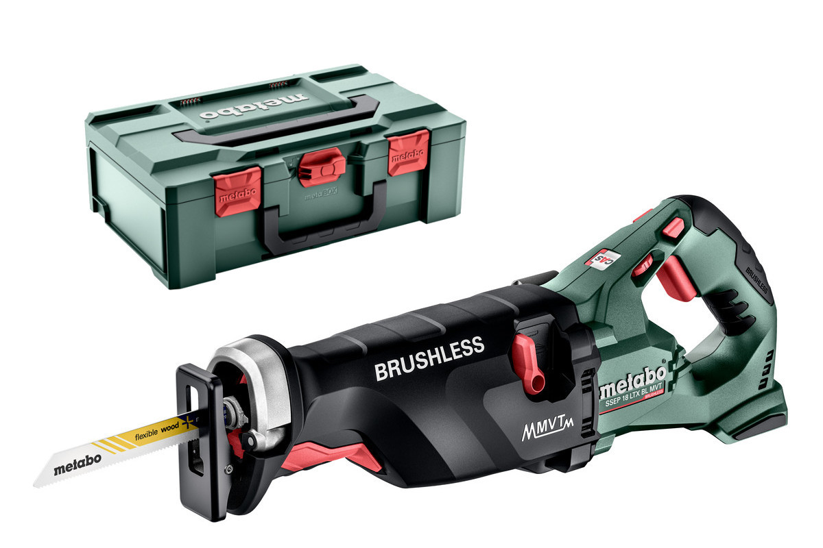 METABO SSEP 18 LTX BL MVT mečová aku pila ocaska bez aku v kufru 602258840