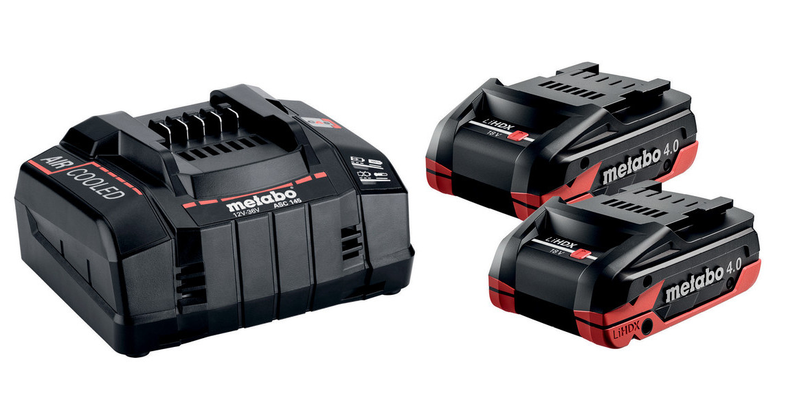 METABO sada Basic Set LiHDX (2xakumulátor 4