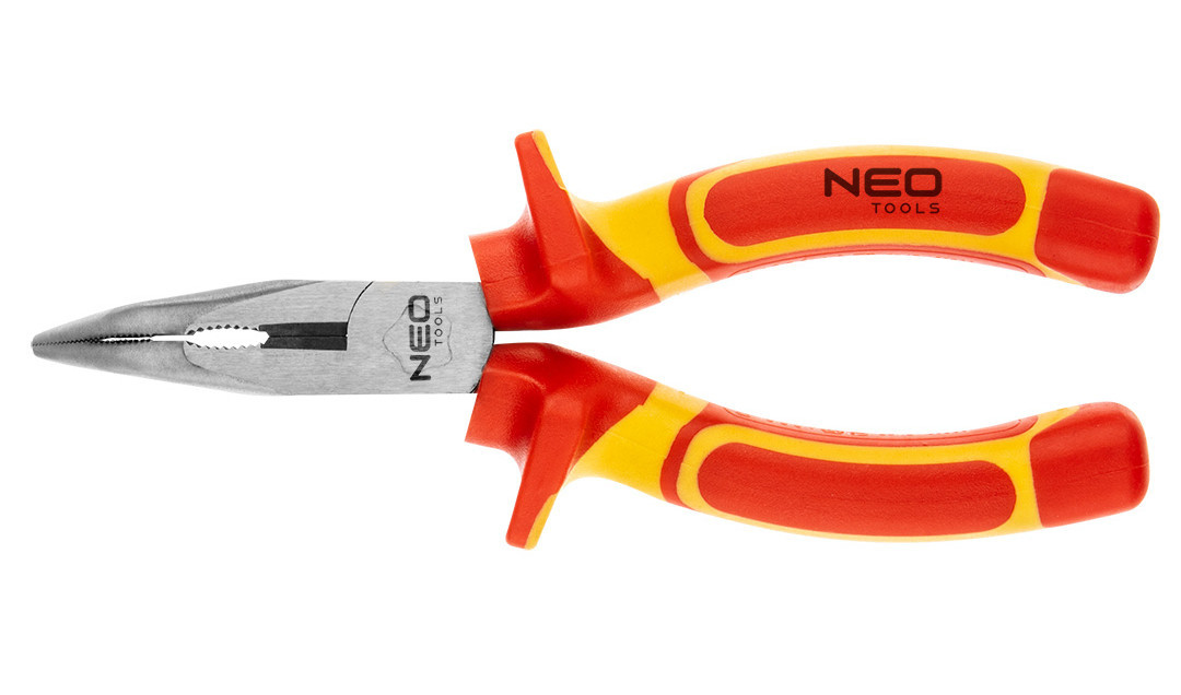 NEO TOOLS 01-227 kleště půlkulaté zahnuté 160mm 1000V VDE