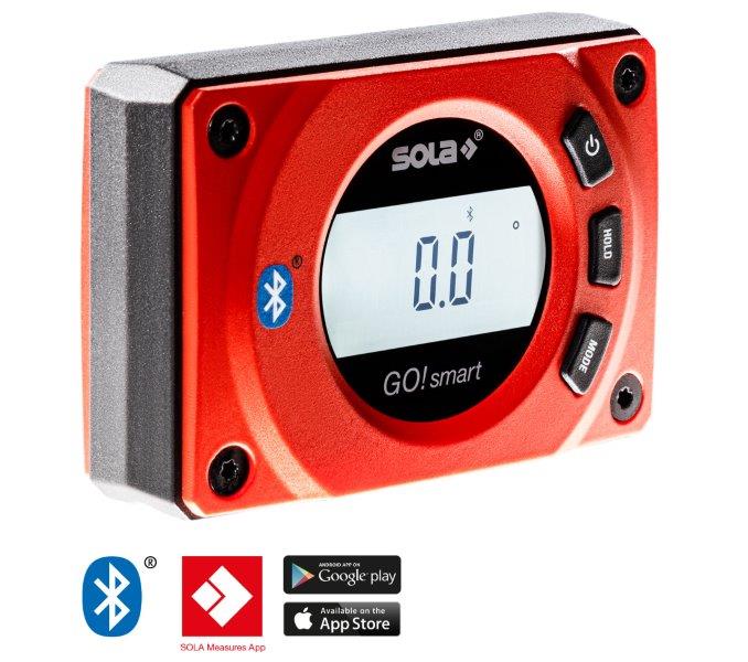 SOLA - GO! SMART digitalní vodováha - sklonoměr Bluetooth