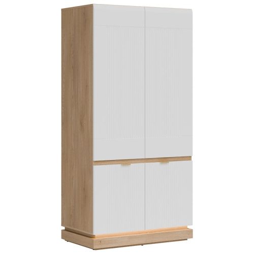 Skříň 2D Milton ML08 Dąb crem torro biela Baumax