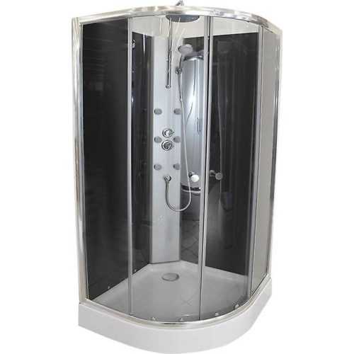 Sprchový box čtvrtkruhový s hydromasáží k-391b Baumax