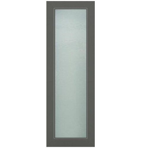 Světlík ke vchodovým dveřím antracit 40x198 ornamentní sklo Baumax