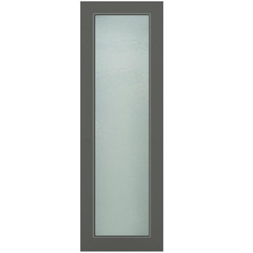Světlík ke vchodovým dveřím antracit 50x198 ornamentní sklo Baumax