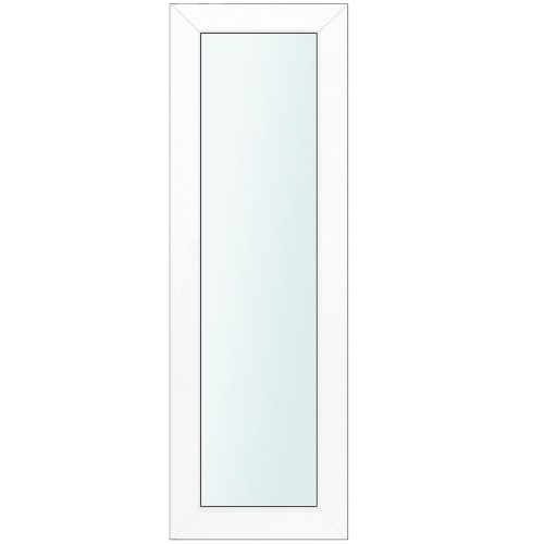 Světlík ke vchodovým dveřím bílý 40x198 čiré sklo Baumax