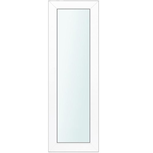 Světlík ke vchodovým dveřím bílý 50x198 čiré sklo Baumax