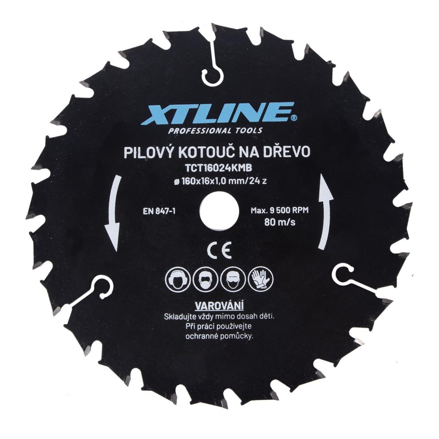 XTline TCT16024KMB kotouč pilový vidiový 160x16mm 24z
