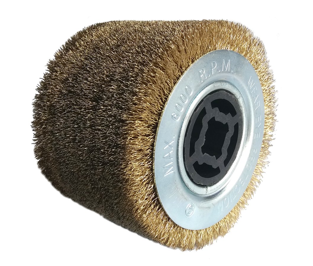 XTline XT393003 kartáč ocelový pomosazený 120x100mm pro satinační brusku XT105350
