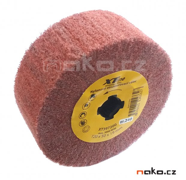 XTline XT397180 satinovací válec Vlies 120x50mm Z180 pro satinační brusku XT105345