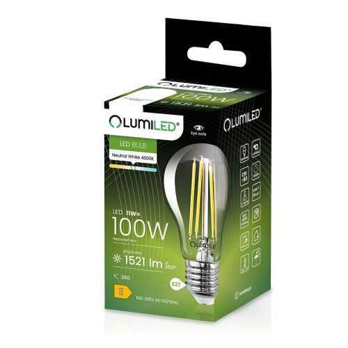 Žárovka Led A60 FIL CL 11W 100W E27 1521LM 84 BIZPROJEKT