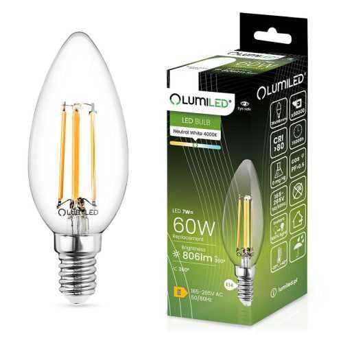 Žárovka Led svíčka FIL 7W E14 806LM 4000K CCD BIZPROJEKT