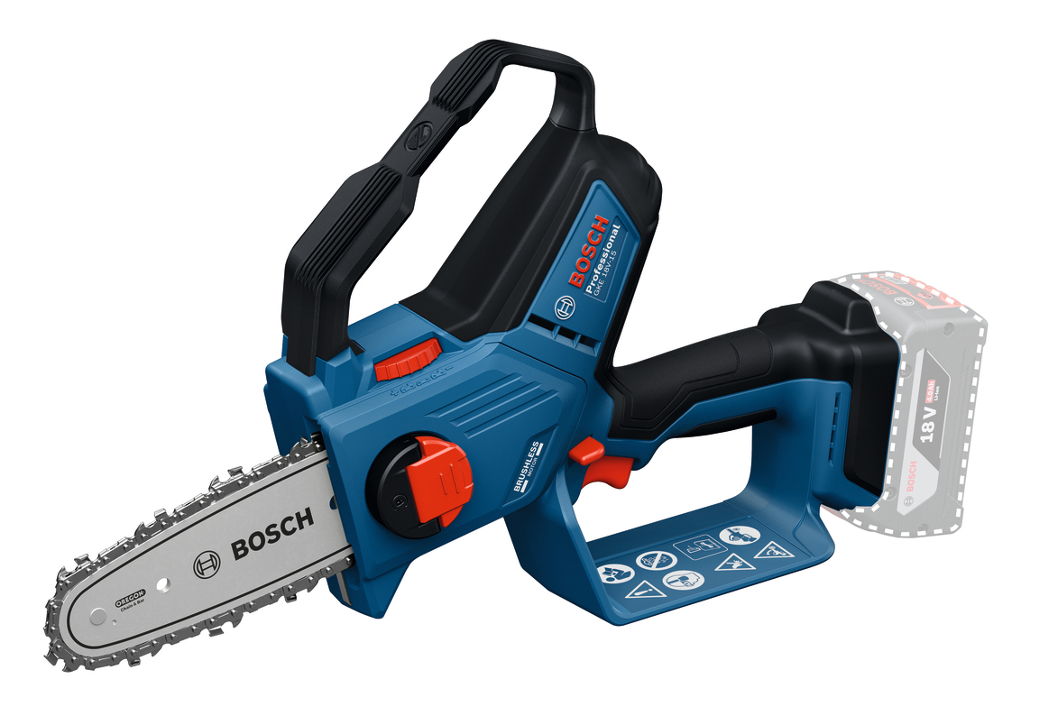 BOSCH GKE 18V-15 aku řetězová pila prořezávací bezuhlíková LiIon bez aku 06008D7000