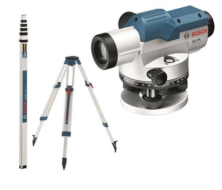 BOSCH GOL 32D Professional + stativ BT160 + nivelační lať GR500 0601068502