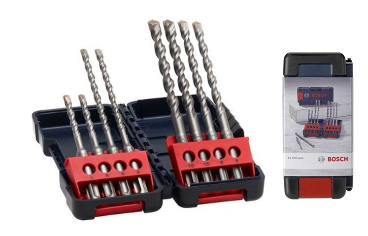 BOSCH sada vrtáků SDS plus 3 Toughbox 8ks 5