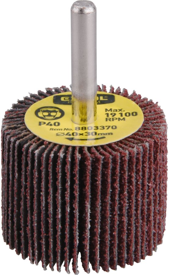 EXTOL PREMIUM 8803374 pr. 40x30x6mm P120 lamelový stopkový kotouč brusný smirkový