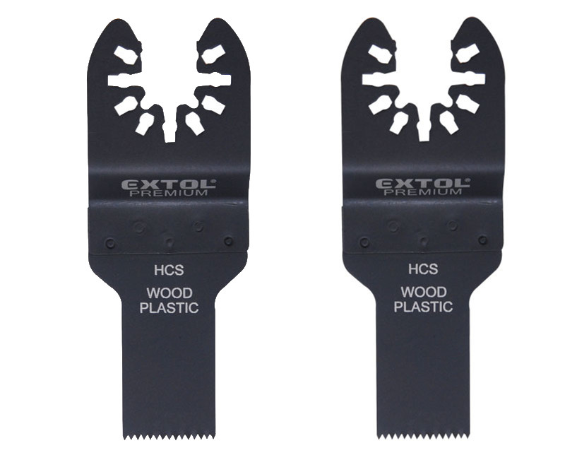 EXTOL PREMIUM 8803851 list pilový zanořovací na dřevo do oscilačních brusek 20mm HCS 2ks
