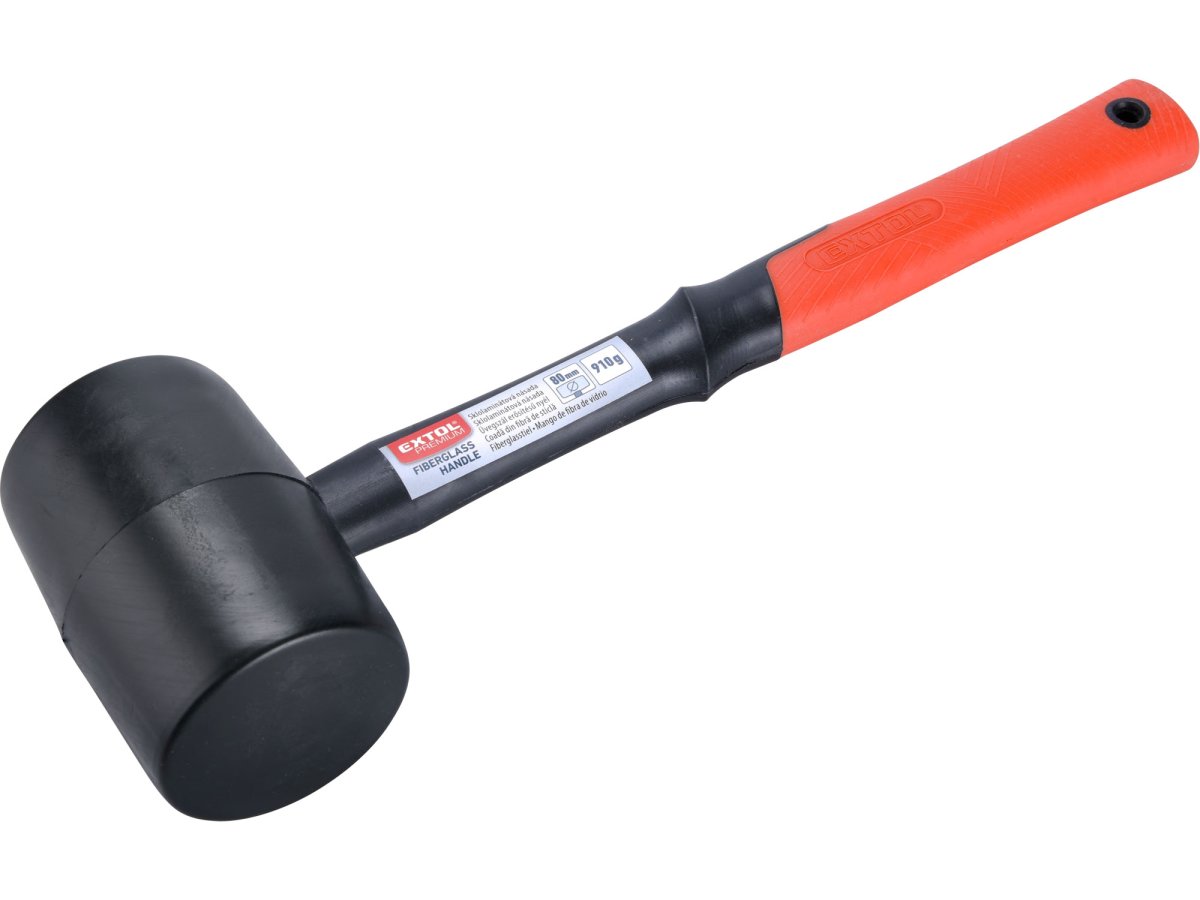 EXTOL PREMIUM 8811105 gumová palice černá 80mm 910g