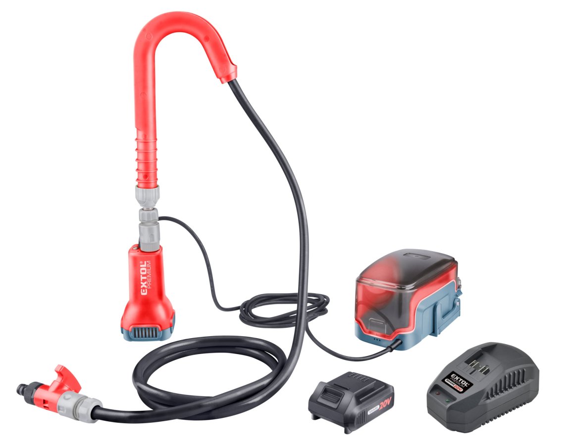 EXTOL PREMIUM 8891930 aku čerpadlo do sudu SHARE20V LiIon 2Ah