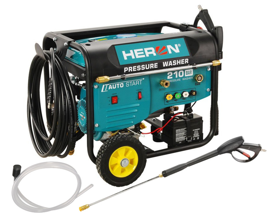 HERON 8896350 vysokotlaký motorový čistič s dálkovým ovládáním a startem