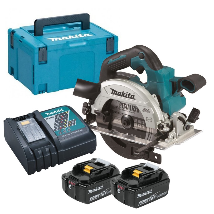MAKITA DHS660RTJ bezuhlíková aku kotoučová pila LXT 18V 2x5Ah