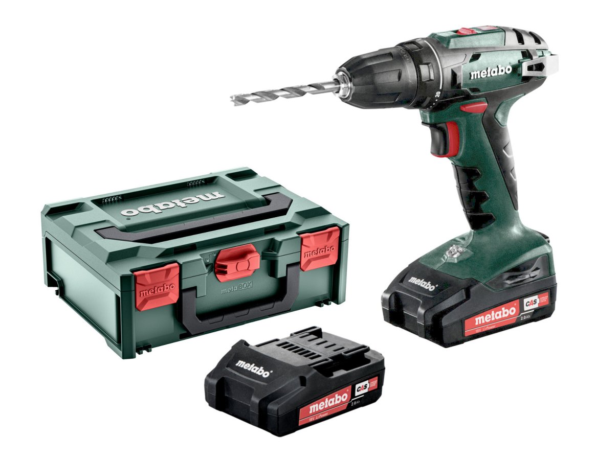 METABO BS 18 aku vrtačka 2x2Ah LiIon metaBOX 602207560