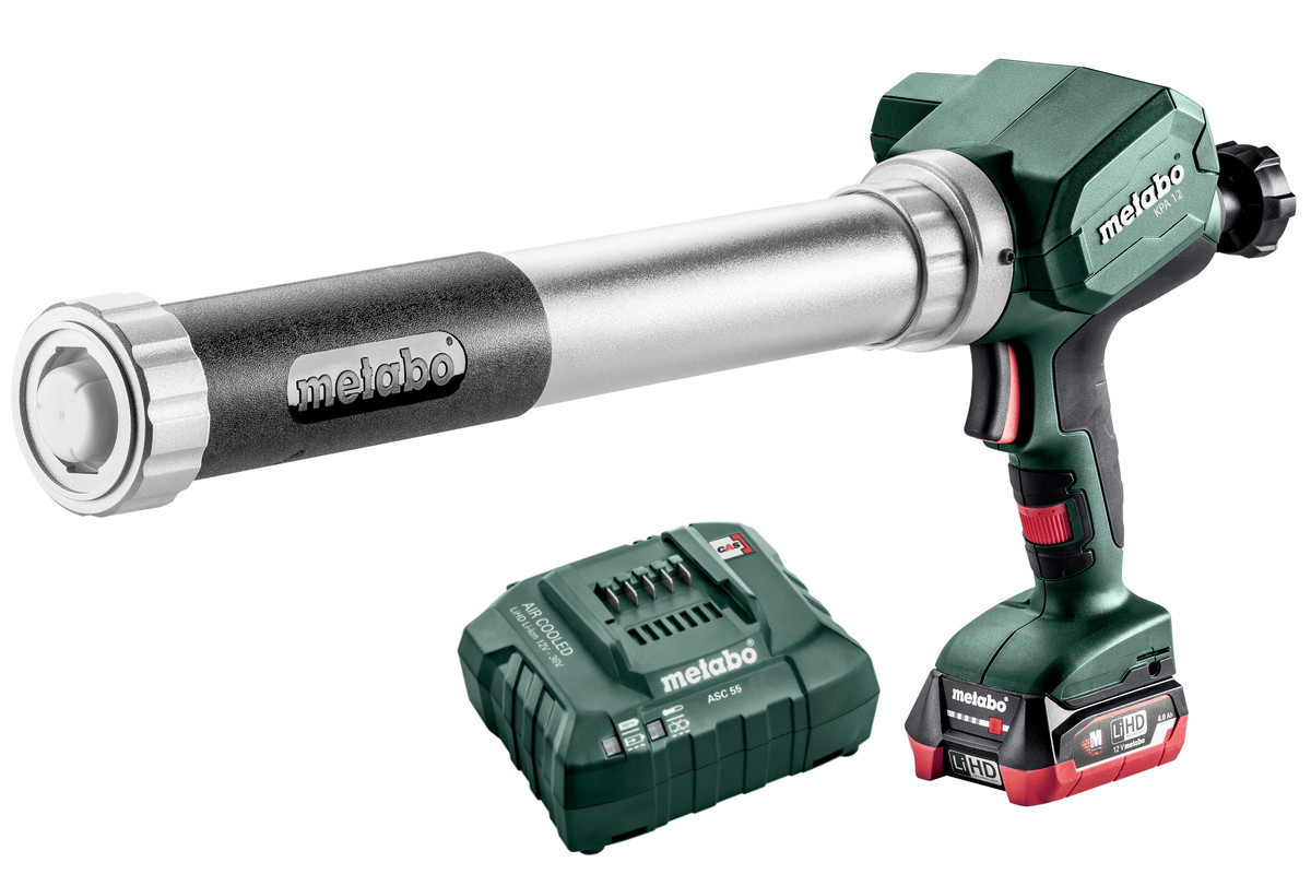 METABO KPA 12 600 aku kartušovací pistole 12V 1x4Ah LiHD + nabíječka