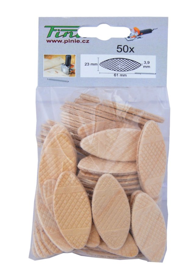 PINIE 160-050 dřevěné spojovací lamelky 45x15x3