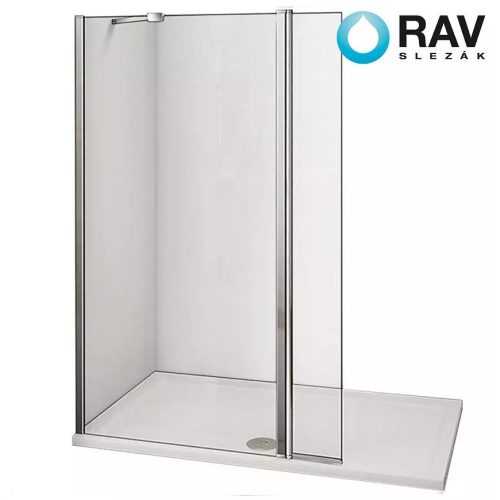 RAV-SLEZÁK Stěna walk-in Dafne (70+30)x195 čirě – chrom RAV-SLEZÁK