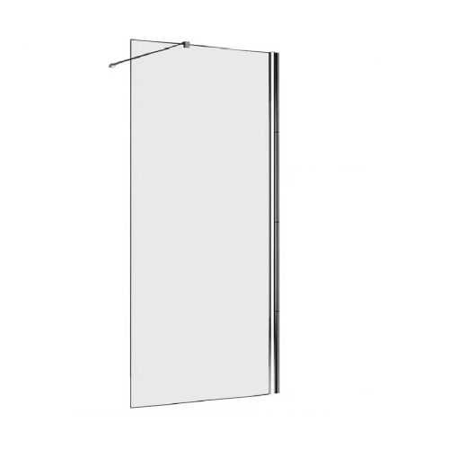 Sprchová zástěna WALK-IN Soft 140 x 195 chromový profil Aqua Mercado